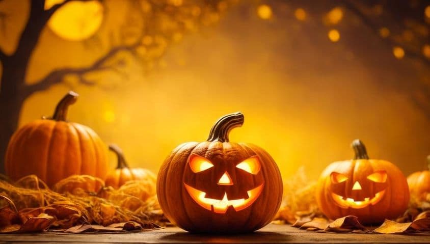 Calabaza de Halloween tallada