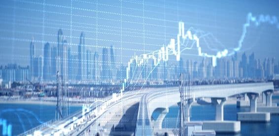 Dubái Marina, gráfico ascendente