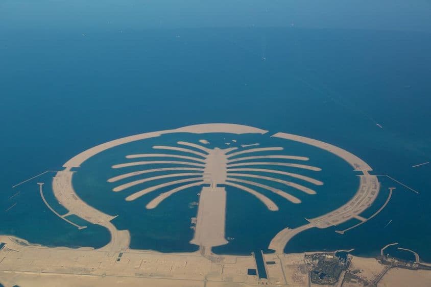 Isla artificial Palm Jebel Ali en Dubái.