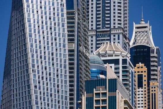 Rascacielos de Dubai.