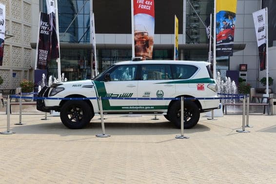 Coche de policía de Dubái.