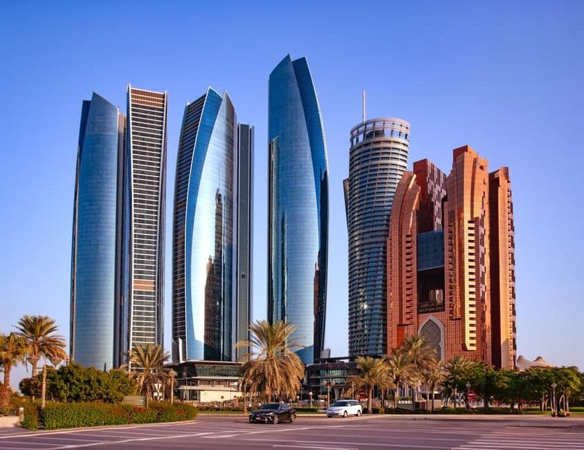 Rascacielos de Abu Dhabi.