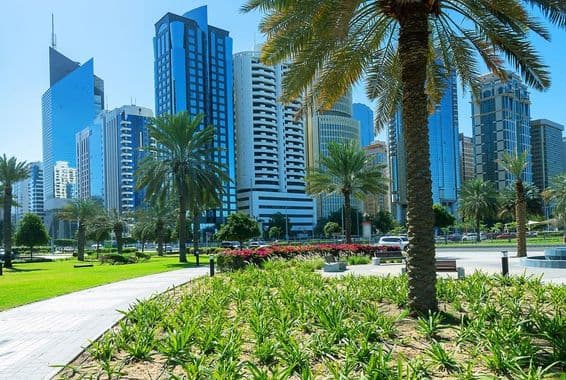 Rascacielos de Abu Dhabi.