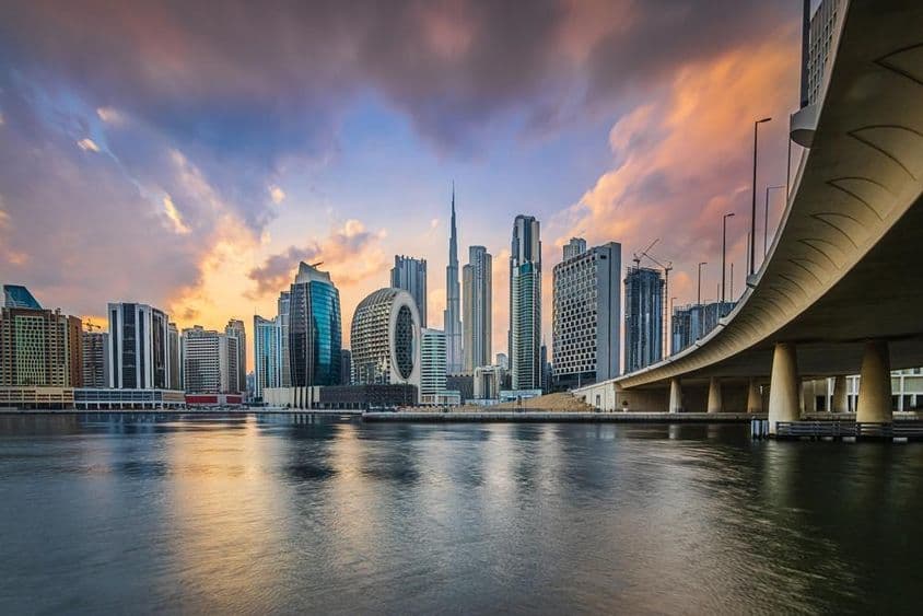 Horizonte de Dubai.