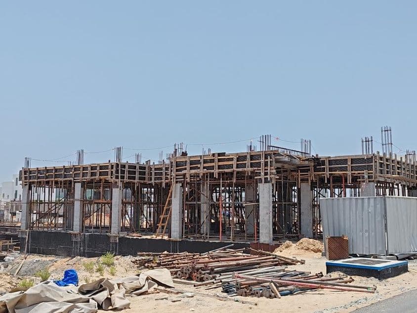 Edificio en construcción en Dubái.