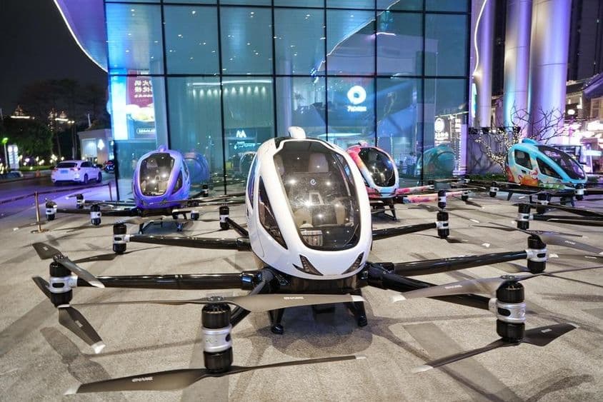 Taxi volador, dron de pasajeros.