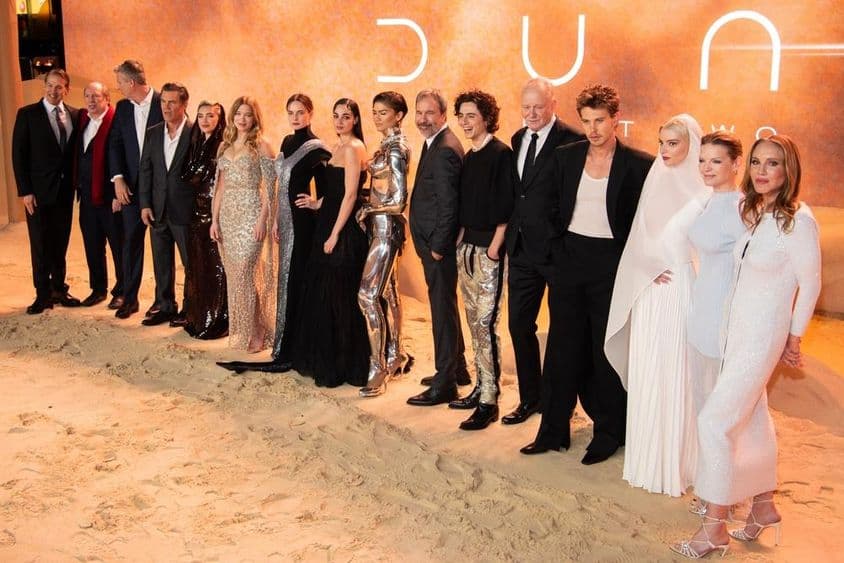 Estreno mundial de Dune: Parte Dos en Leicester Square.
