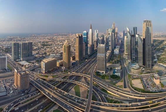 Intersección de la calle Al Safa y la Sheikh Zayed Road.