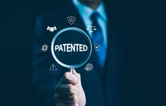 Concepto patentado, ley de derechos de autor.