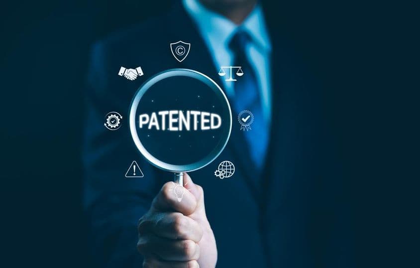 Concepto patentado, ley de derechos de autor.