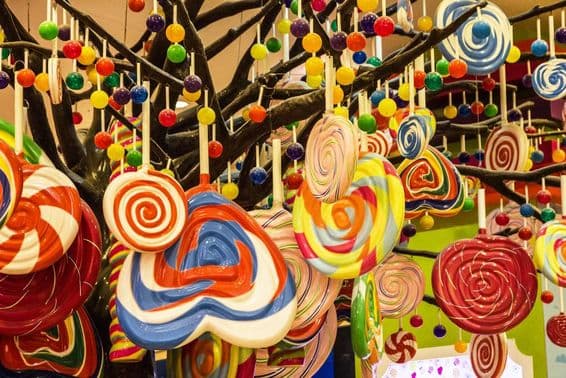 Tienda de dulces en el Dubai Mall.