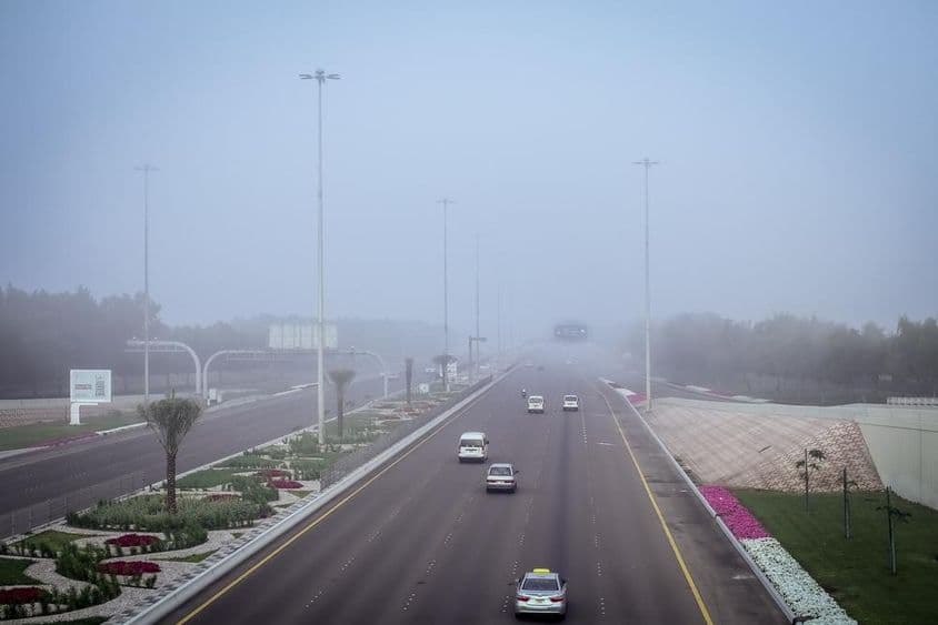 Clima nublado en los Emiratos Árabes Unidos.