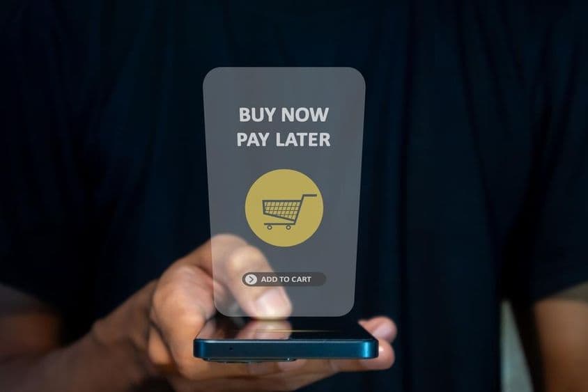 Comprar ahora, pagar después en compras online.