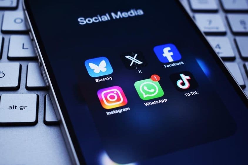 Las aplicaciones más populares de redes sociales.