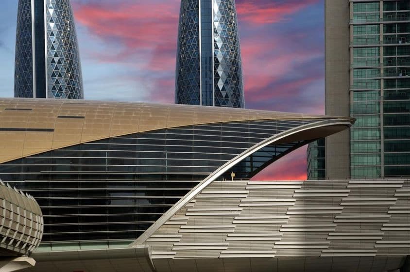 metro de Dubái, Emiratos Árabes Unidos.
