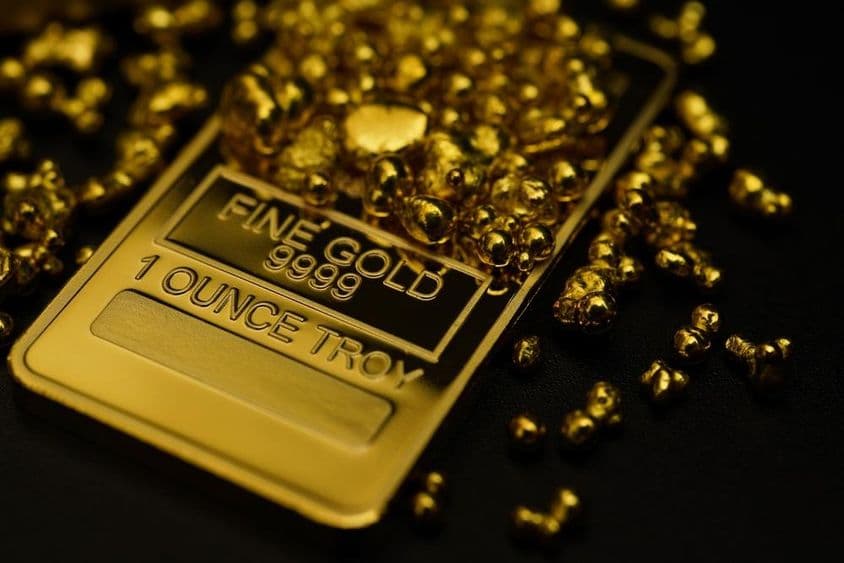 Barra de oro 999 para inversión económica.
