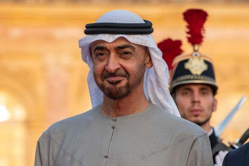 Presidente de los Emiratos Árabes Unidos Mohamed bin Zayed Al Nahyan.