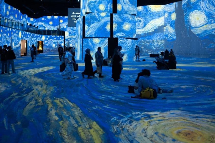 La gran proyección artística en la exposición de Van Gogh.