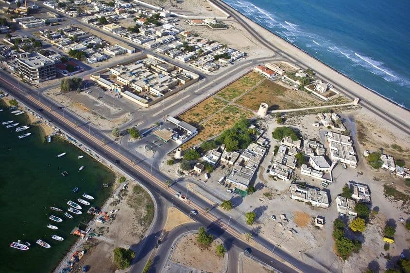 Vista aérea de Umm Al Quwain.