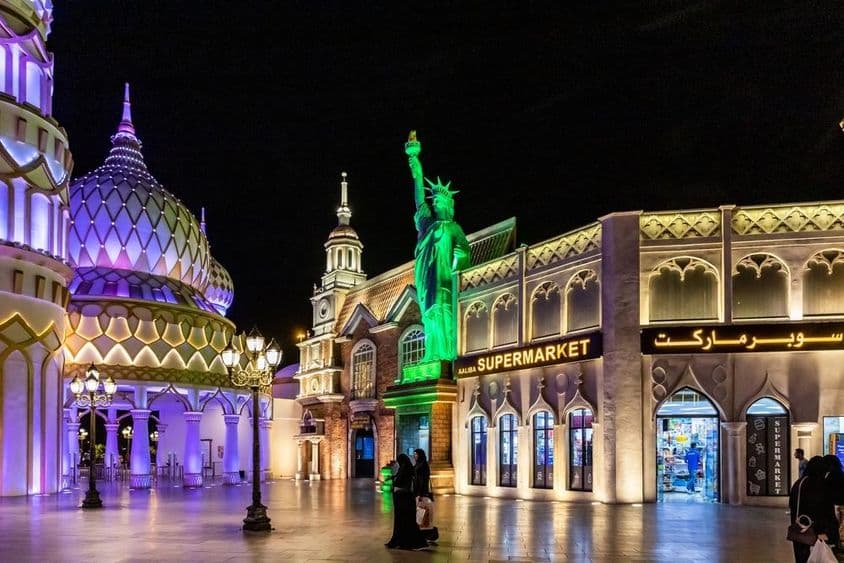 El Global Village en Dubai, Emiratos Árabes Unidos.