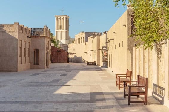 Distrito antiguo de Dubai.