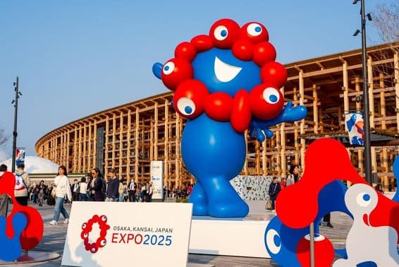 MYAKU-MYAKU, el mascota oficial de la Expo 2025 Osaka-Kansai.