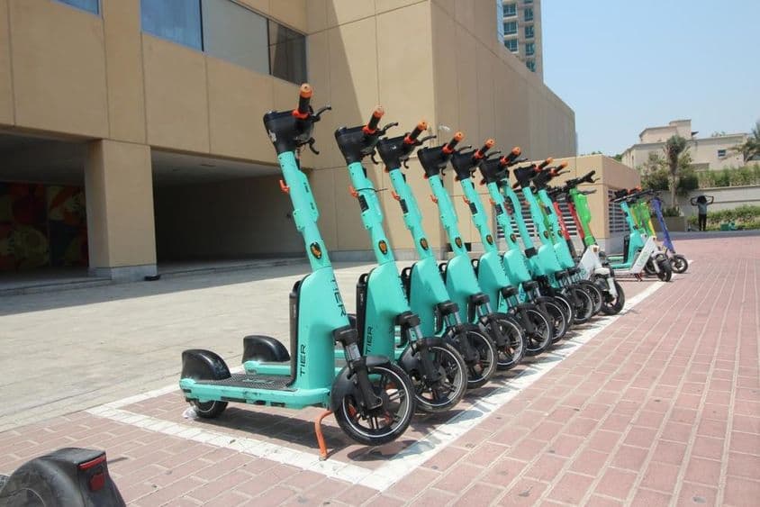 La bicicleta de Careem es utilizable para viajes rápidos.