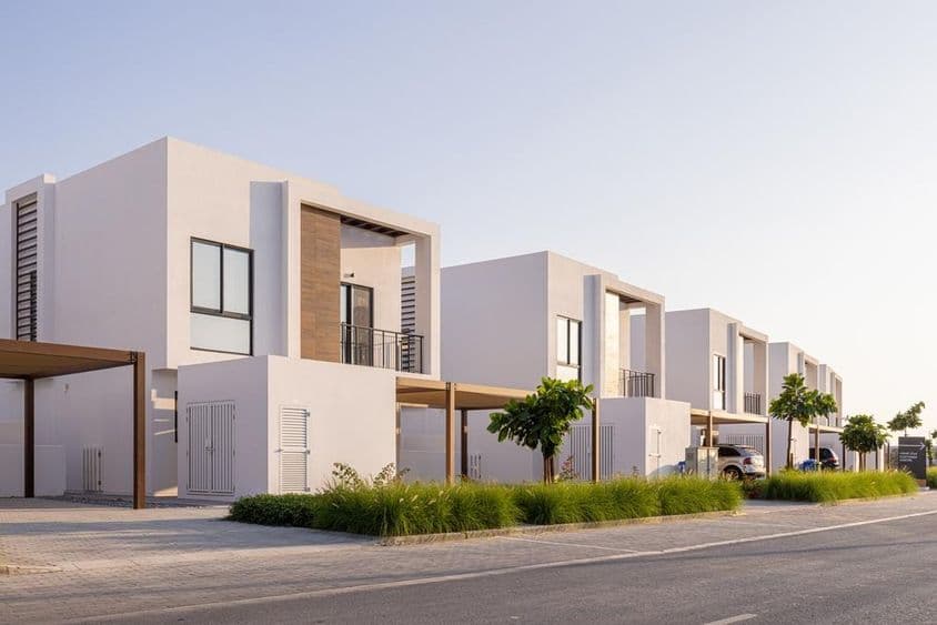 Casas adosadas modernas en Dubái.