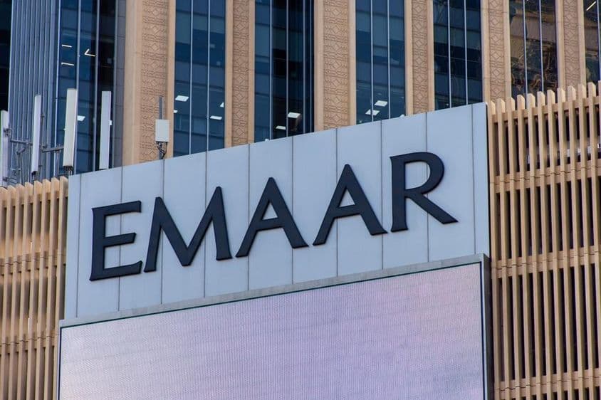 Edificio de Emaar, un desarrollador inmobiliario emiratí, en Dubái Marina.
