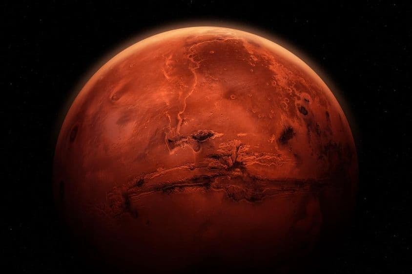 Marte, el Planeta Rojo.