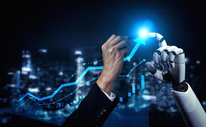 Bots de trading en la bolsa de valores.