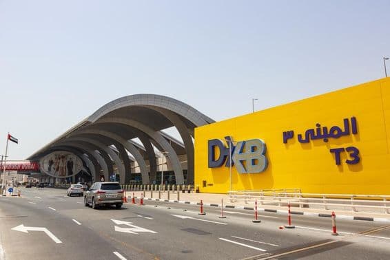 Terminal 3 del Aeropuerto Internacional de Dubai (DXB).