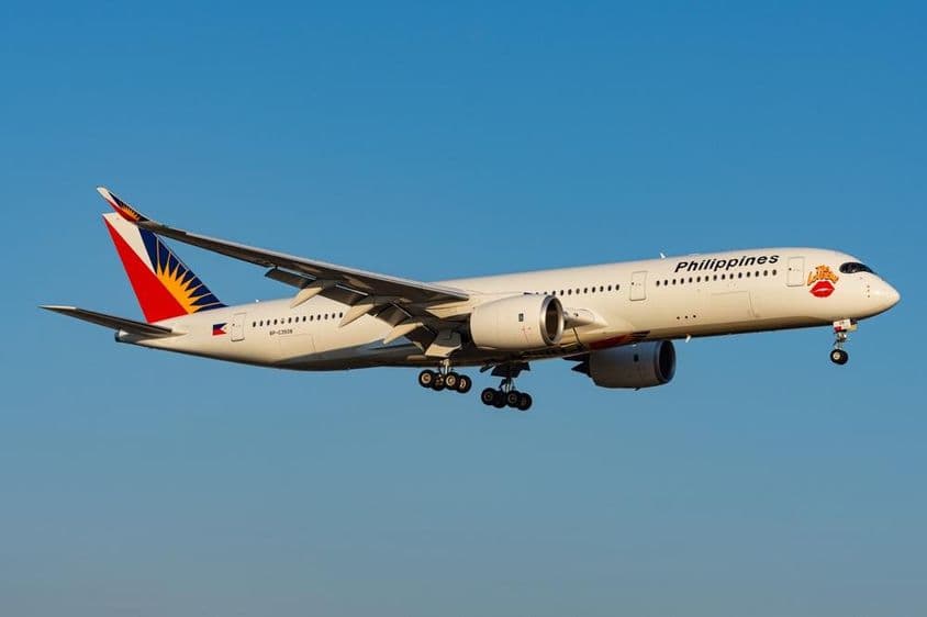 Avión Airbus A350-900 de Philippine Airlines.