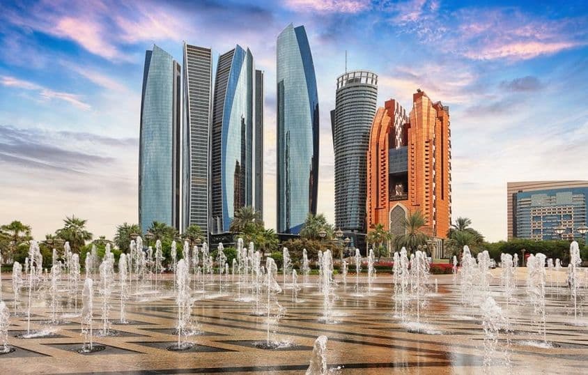 Rascacielos en Abu Dabi.