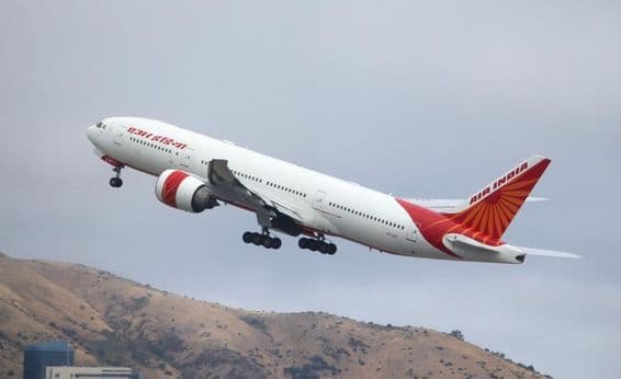 Aeronave Boeing 777-200LR de Air India.