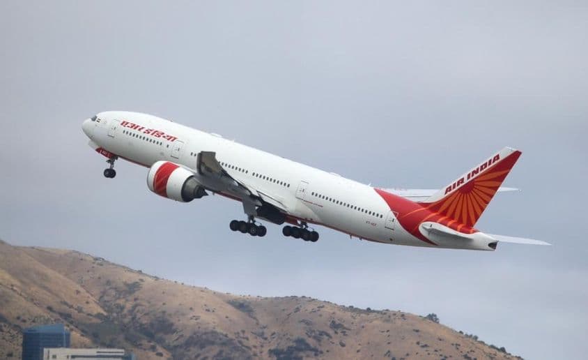 Aeronave Boeing 777-200LR de Air India.