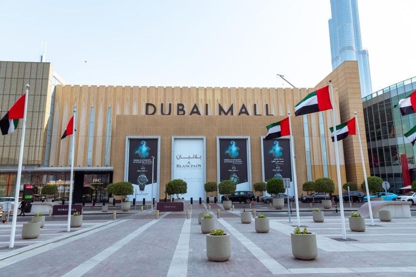 Entrada del Dubai Mall.