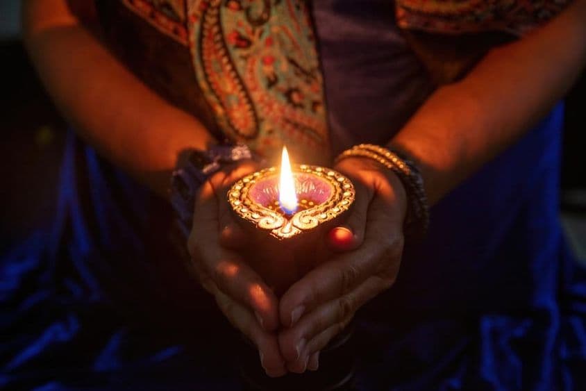 Diwali, Deepavali Festival Hindú, festival de luces.