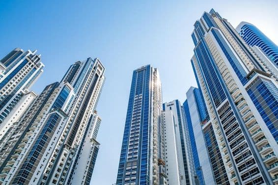 Dubai, Emiratos Árabes Unidos Torres Ejecutivas.