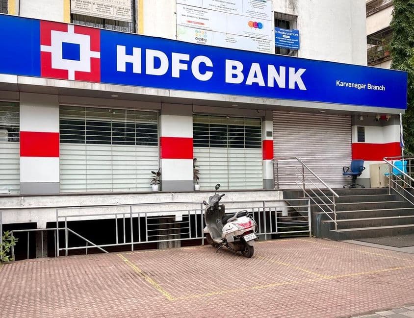 Entrada del Banco HDFC.
