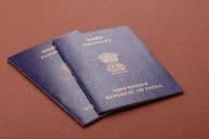 Pasaporte indio para viajes, vuelos y negocios.