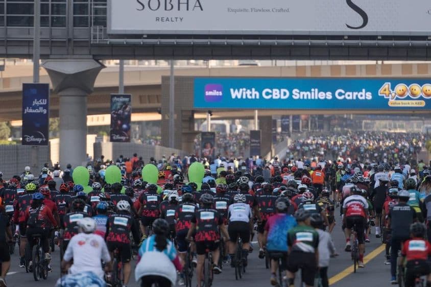 Evento anual Dubai Ride 2023.