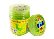 Frasco verde del inhalador herbal Hong Thai.