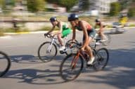 Carrera de ciclismo Campeonato Europeo de Triatlón Sprint y Relevo.