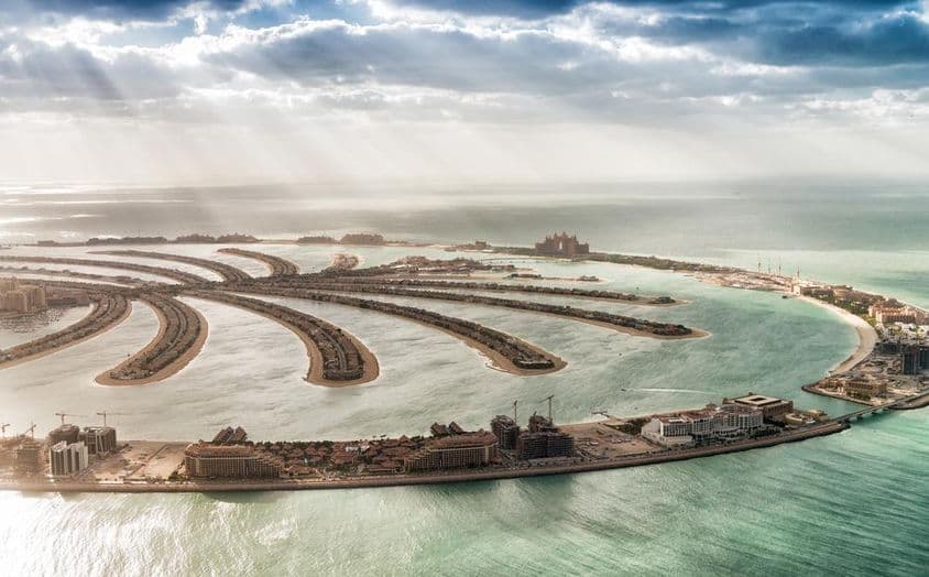 Isla de la Palmera de Dubái, Emiratos Árabes Unidos.