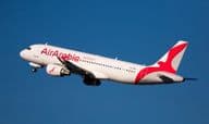 El avión Airbus A320 de Air Arabia Airlines.