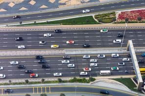 Carretera Sheikh Zayed, Centro de Dubái.