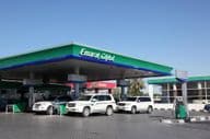 La estación de gasolina Emarat en la ciudad de Sharjah.