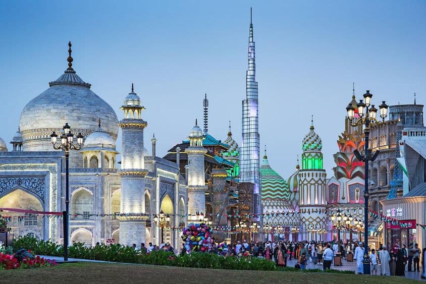 Global Village desde lejos.
