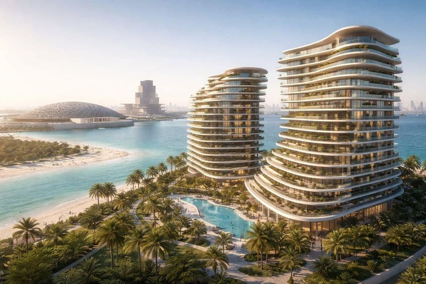 Panorama de las Residencias Baccarat Saadiyat.